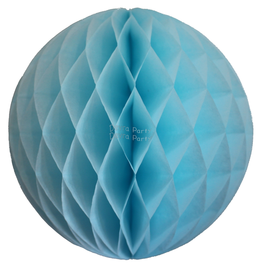 (image for) Light Blue Honeycomb Ball (12 pcs)