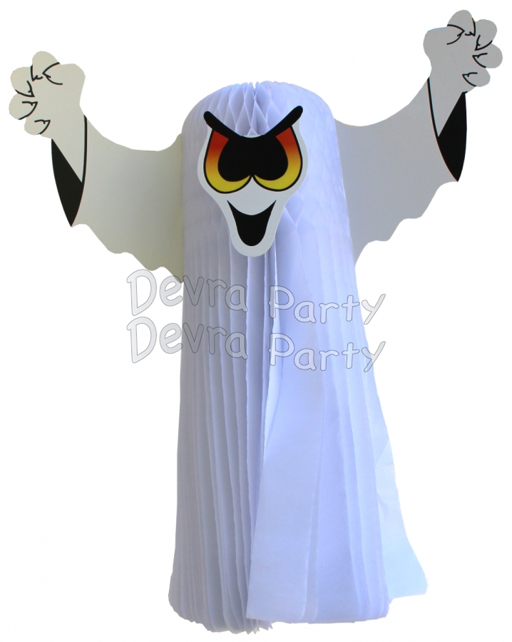 20 Inch Hanging Ghost (6 pcs) - Click Image to Close