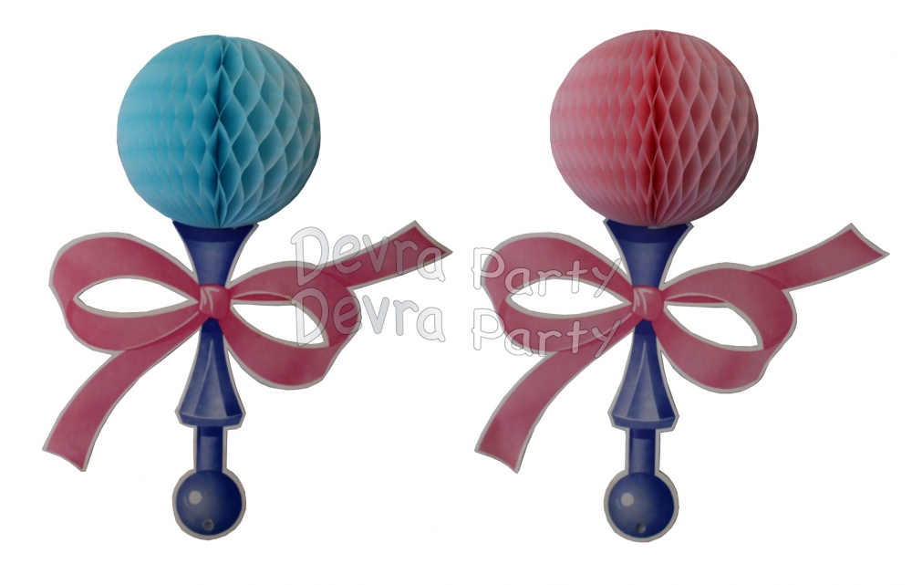 13 Inch Baby Rattle (6 pieces) - Click Image to Close