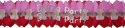 (image for) 12 Foot Valentine Cross Garland - Red White Pink (12 pcs)