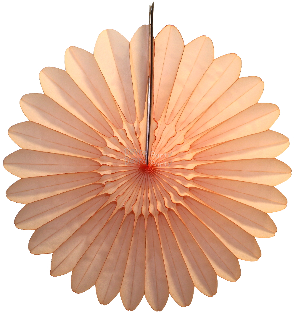 (image for) Peach Fanburst Decoration - Vintage Peach (12 pcs)