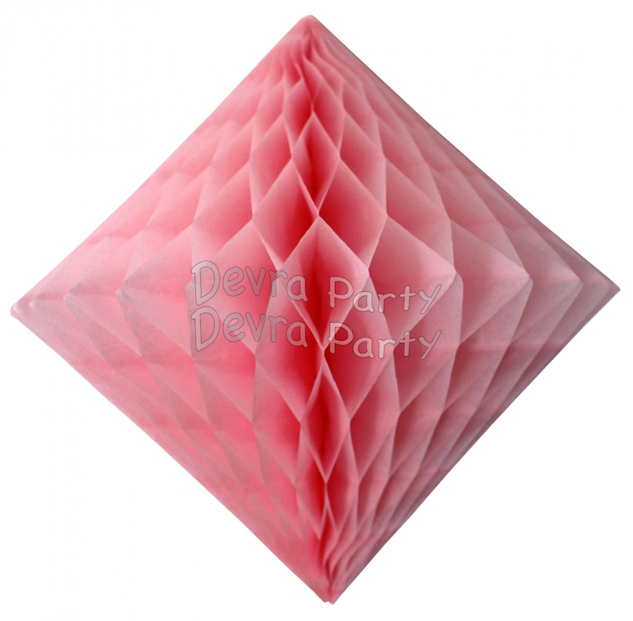 Pink Hanging Diamond Decoration (12 pcs) - Click Image to Close