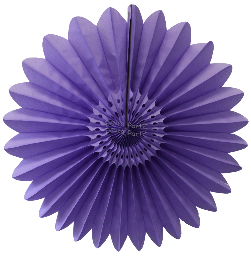 (image for) Tissue Fanburst Decoration Lavender (12 pcs)