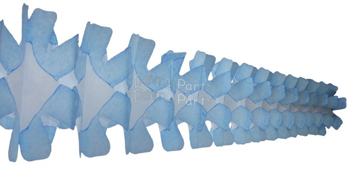 (image for) 12 Foot Light Blue Spider Fringe Garland (12 pcs)