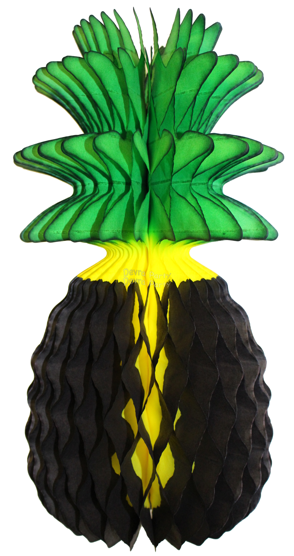 (image for) Jamaican Honeycomb Pineapple Decoration, 20 Inch (6-pack)
