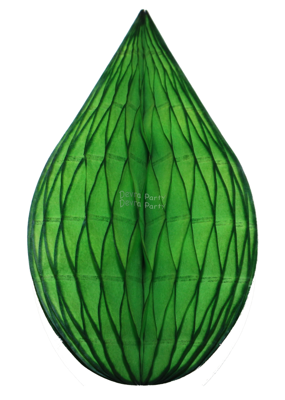 (image for) 5 Inch Lime Green Rain Drop Ornament Decoration (12 pcs)