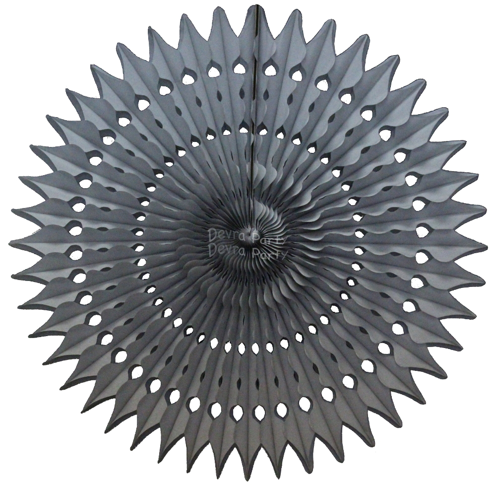 (image for) 21 Inch Tissue Fan Gray (12 pcs)