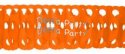 (image for) Orange Full Tissue Garland (12 pcs)