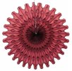 Maroon 18 Inch Hanging Party Fans (12 pieces)