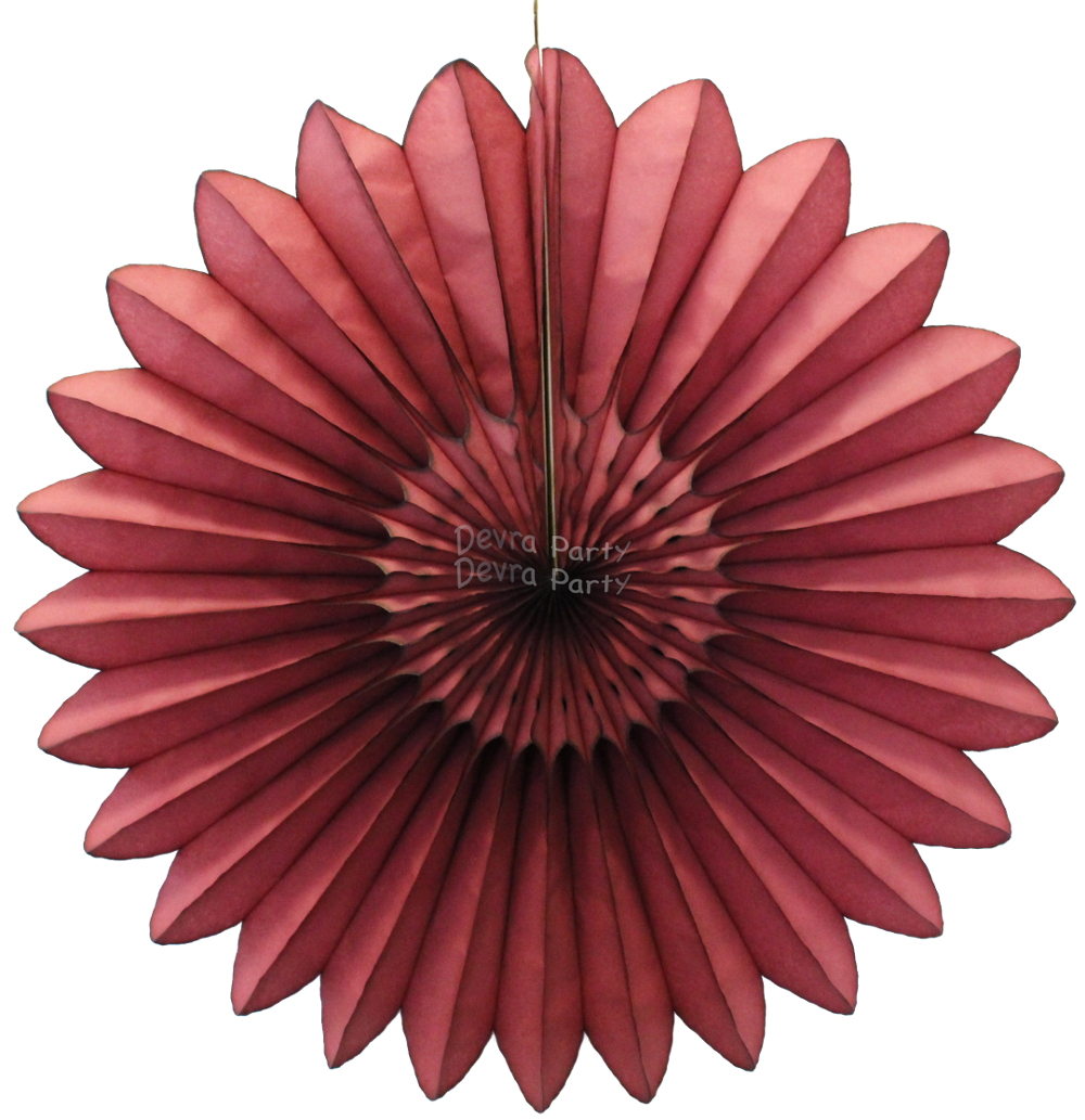 (image for) Maroon Fanburst Decoration (12 pcs)
