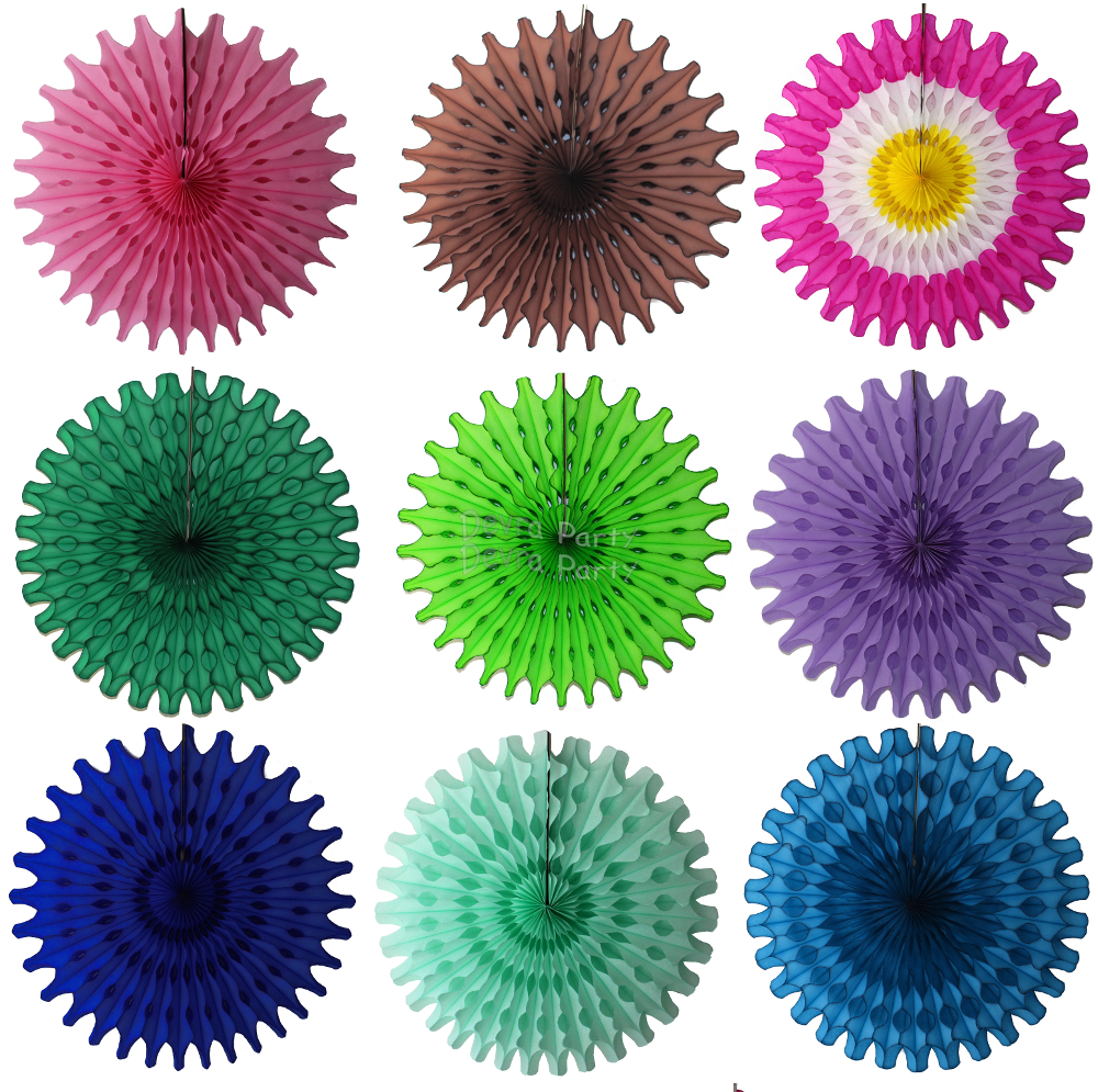 (image for) 18 Inch Tissue Paper Fan (12 pcs)
