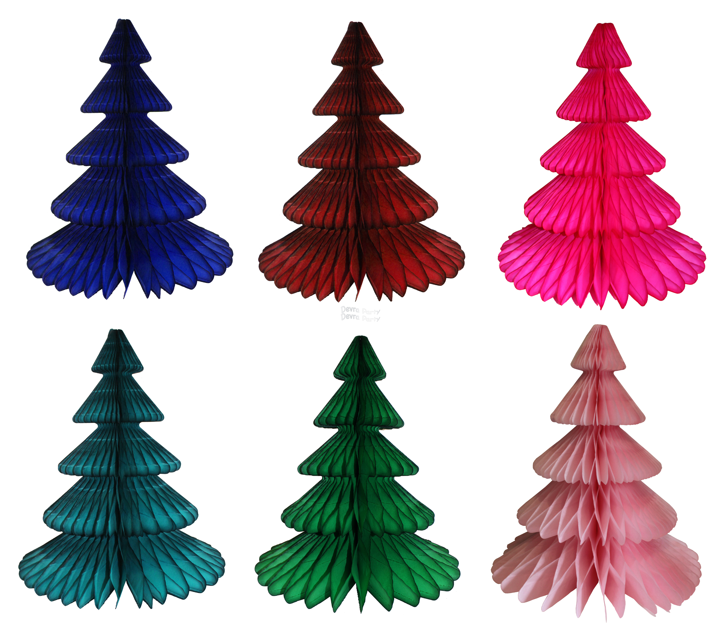(image for) 17 Inch Honeycomb Tissue Paper Tree- ALL COLORS (12 pcs)