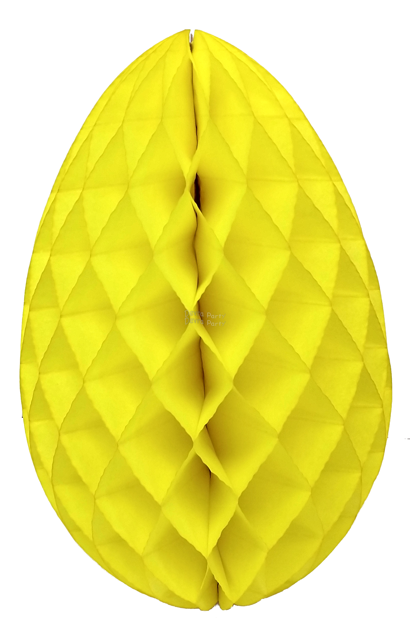 (image for) Yellow Honeycomb Easter Egg 18 Inch (6 pcs)