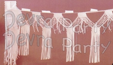 Tissue Paper Fringe Garland, 10 Foot (6 pcs) - Click Image to Close