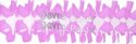(image for) 12 Foot Lavender Spider Fringe Garland (12 pcs)