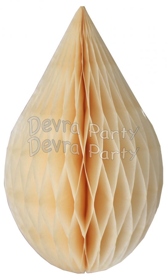 5 Inch Vintage and Classic Ivory Rain Drop Decoration (12 pcs) - Click Image to Close