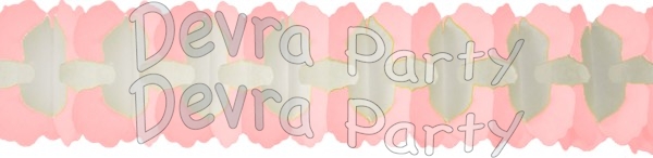 12 Foot Cross Garland Decoration Vintage Pink & White (12 pcs) - Click Image to Close