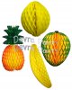 (image for) Tropical Honeycomb Fruit Decoration Kit, 15 Inch (16 pieces)