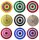 16 Inch Striped Tissue Fans - ALL COLORS (12 pcs)