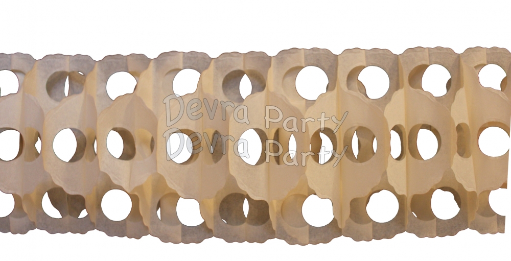 Ivory Full Tissue Garland, 12 ft. (12 pcs) - Click Image to Close
