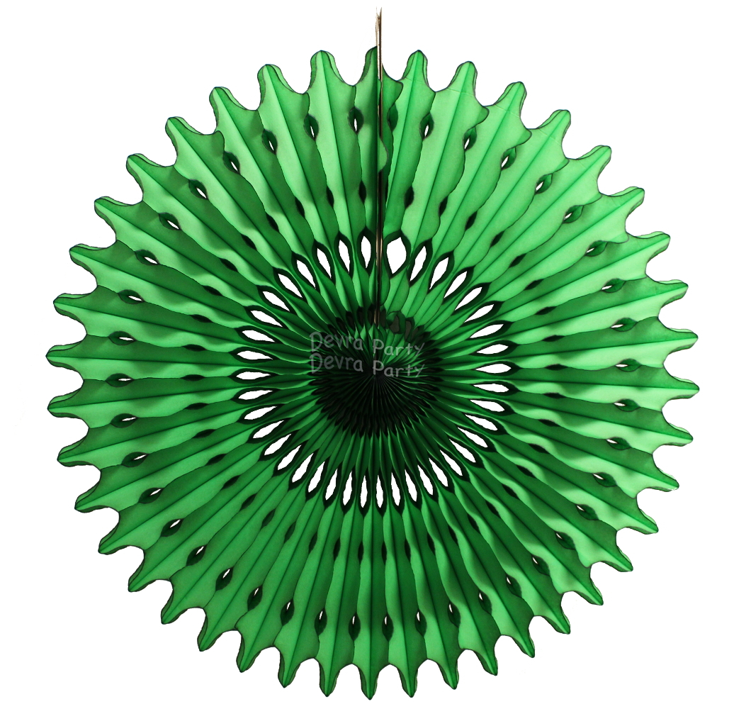 (image for) 26 Inch Tissue Fan Dark Green (12 pcs)