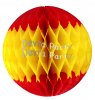 (image for) Red Yellow Red Honeycomb Tissue Paper Ball (12 pcs)