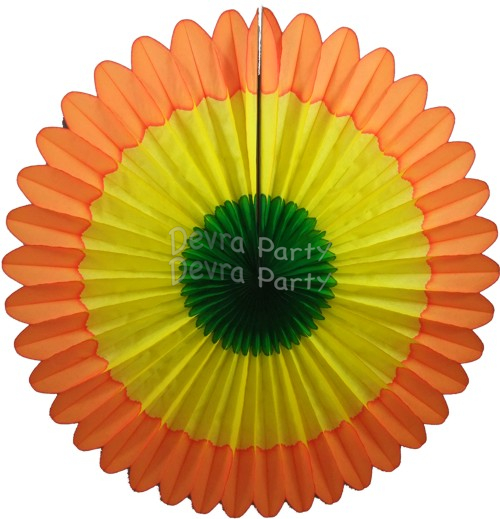 (image for) 27 Inch Deluxe Fan Orange Yellow Green (12 pcs)