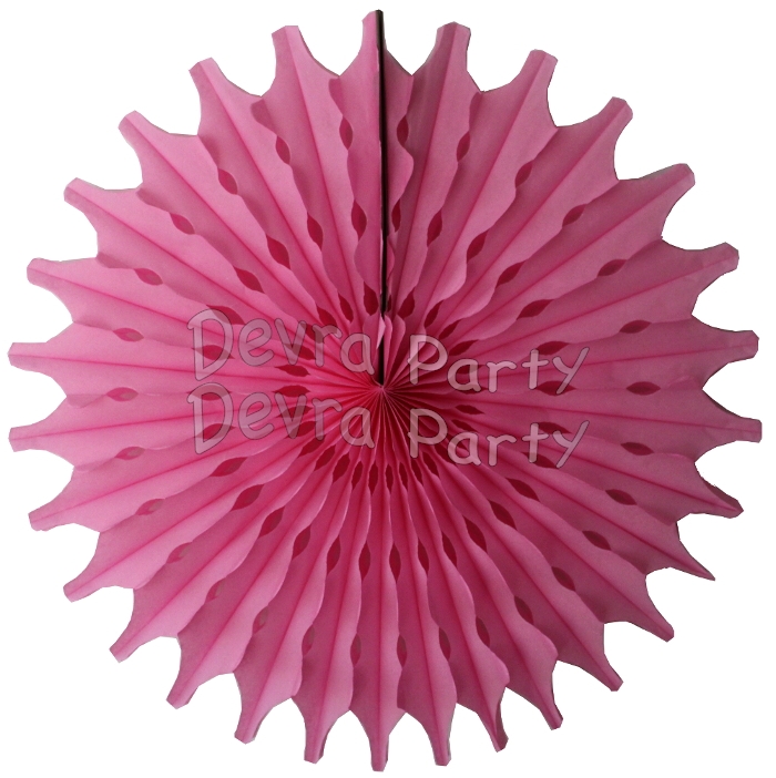 Dusty Rose 18 Inch Tissue Paper Fan (12 Pieces) - Click Image to Close