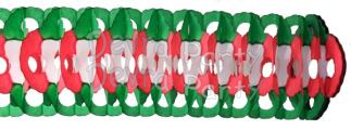 (image for) Full Tissue Garland Christmas Colored (12 pcs)