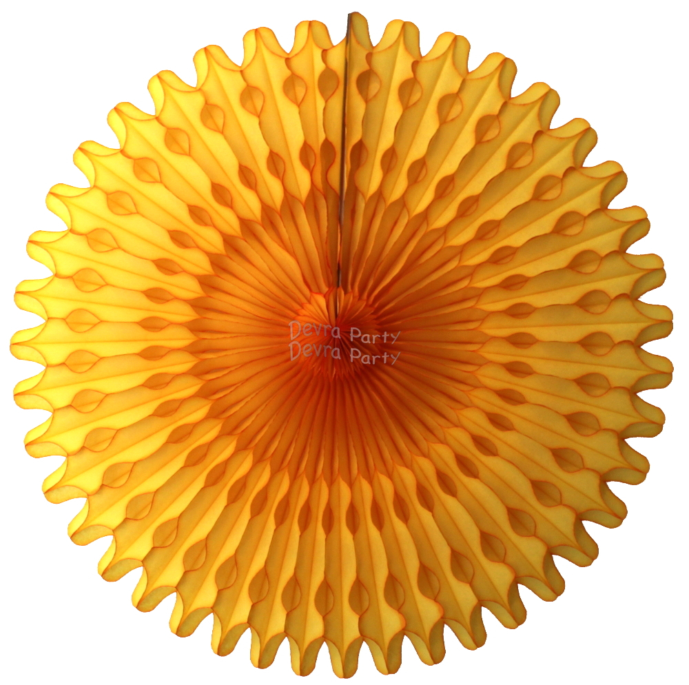 (image for) 26 Inch Tissue Fan Gold (12 pcs)