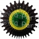 Jamaican 18 Inch Fan Decoration (12 pcs)