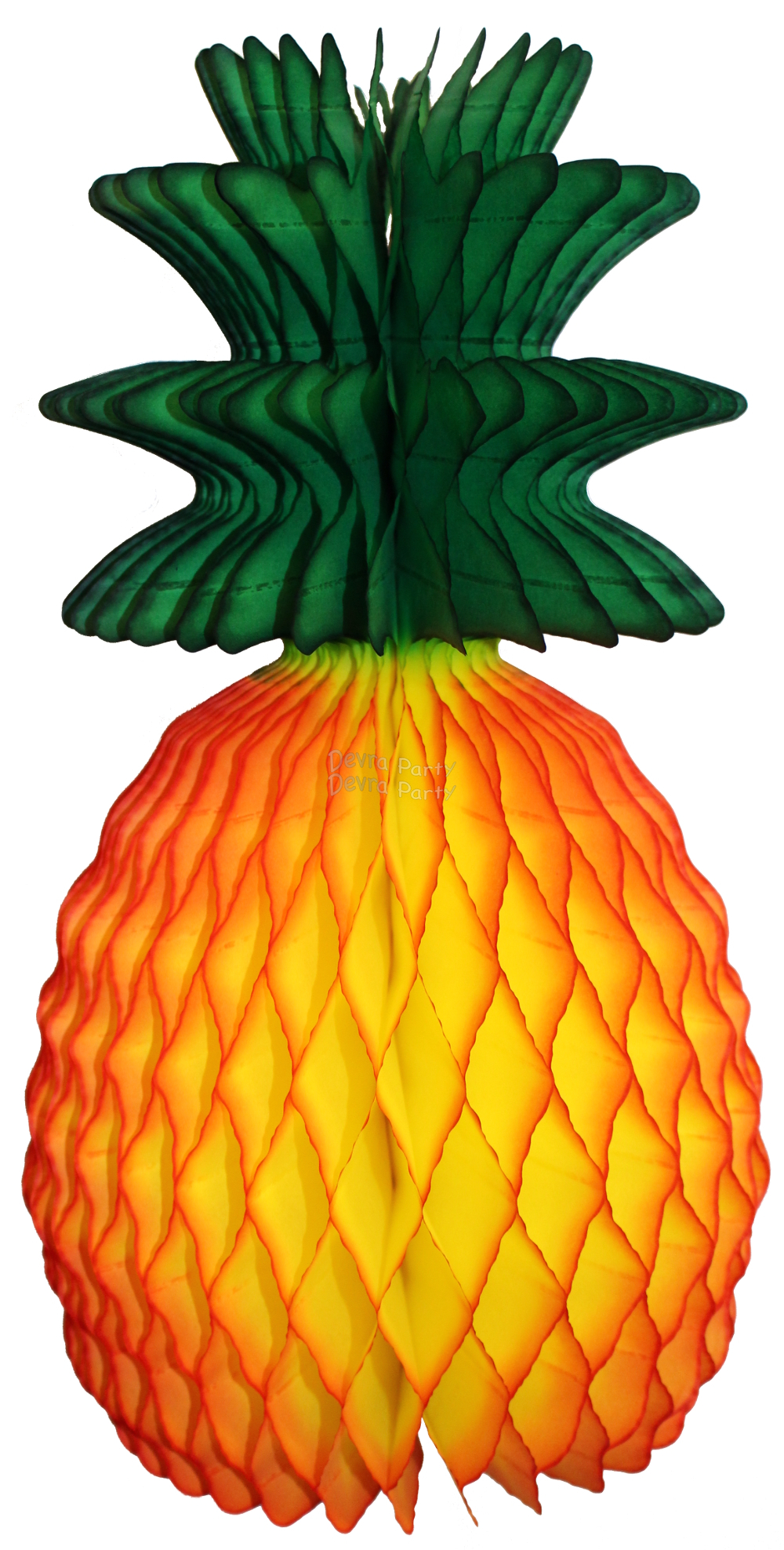 (image for) Honeycomb Pineapple Decoration, 15 Inch (12 pcs)