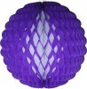 8 Inch Puff Ball Purple and White (12 pcs)