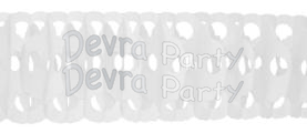 (image for) White Full Tissue Garland (12 pcs)