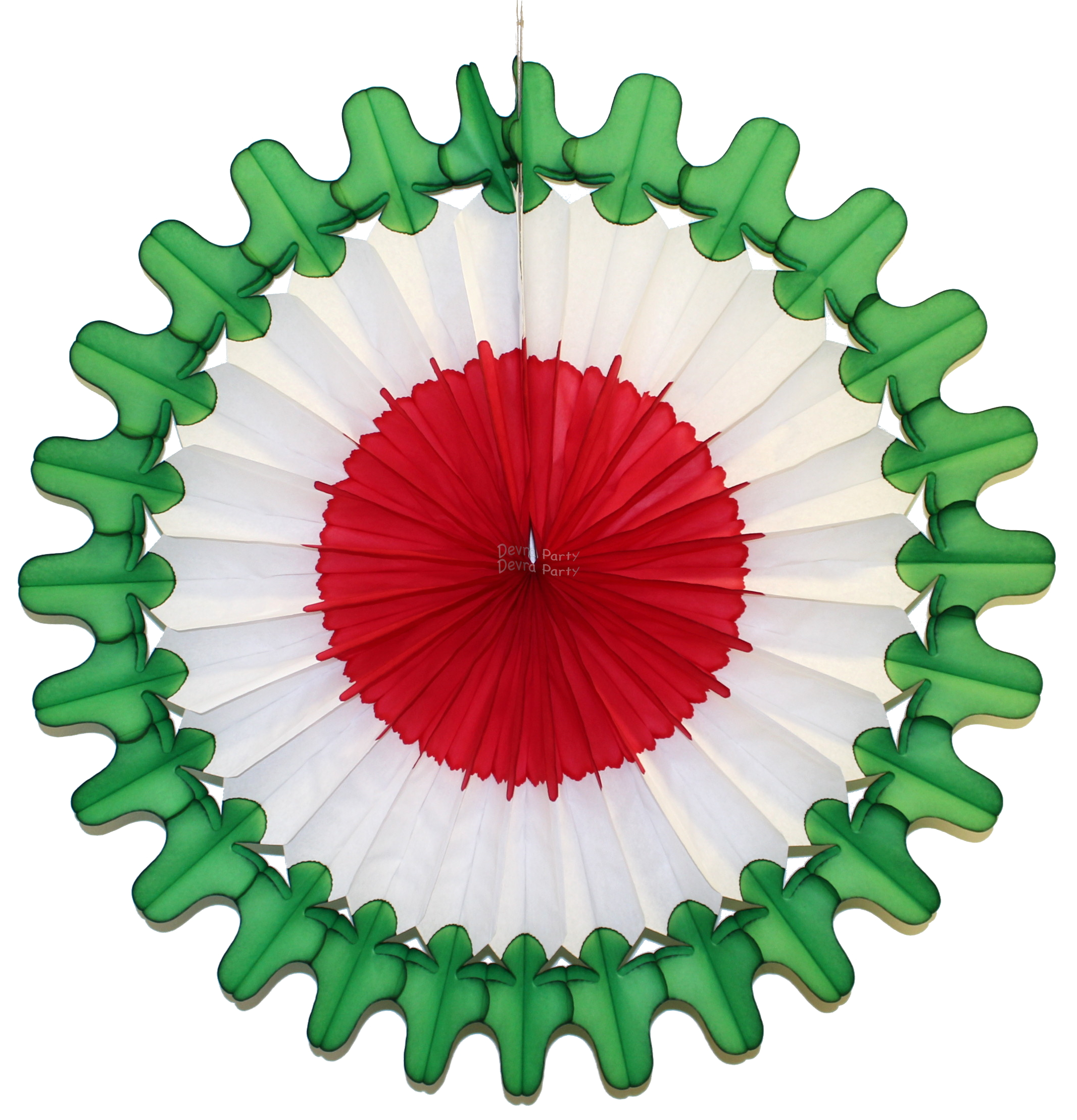 (image for) 27 Inch Honeycomb Tissue Paper Christmas Bell Fan (12 pcs)