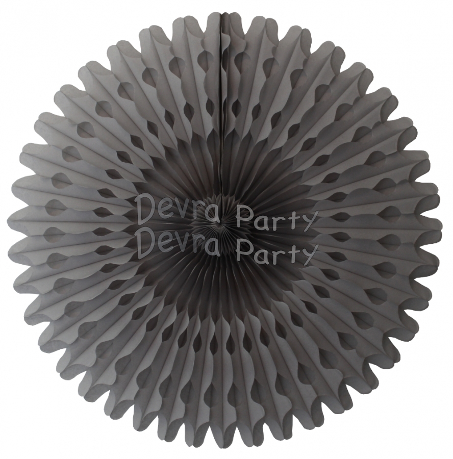 26 Inch Tissue Fan Gray (12 pcs) - Click Image to Close