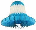 Turquoise White Bell Decoration (12 Pieces)