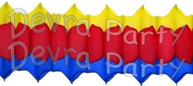 12 Foot Tissue Paper Arch Garland - ALL COLORS (12 pcs) - Click Image to Close