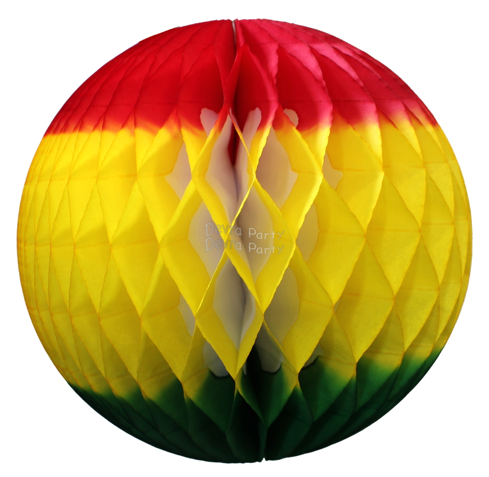 (image for) Fiesta Red/Yellow/Green Tissue Paper Balls (12 pcs)