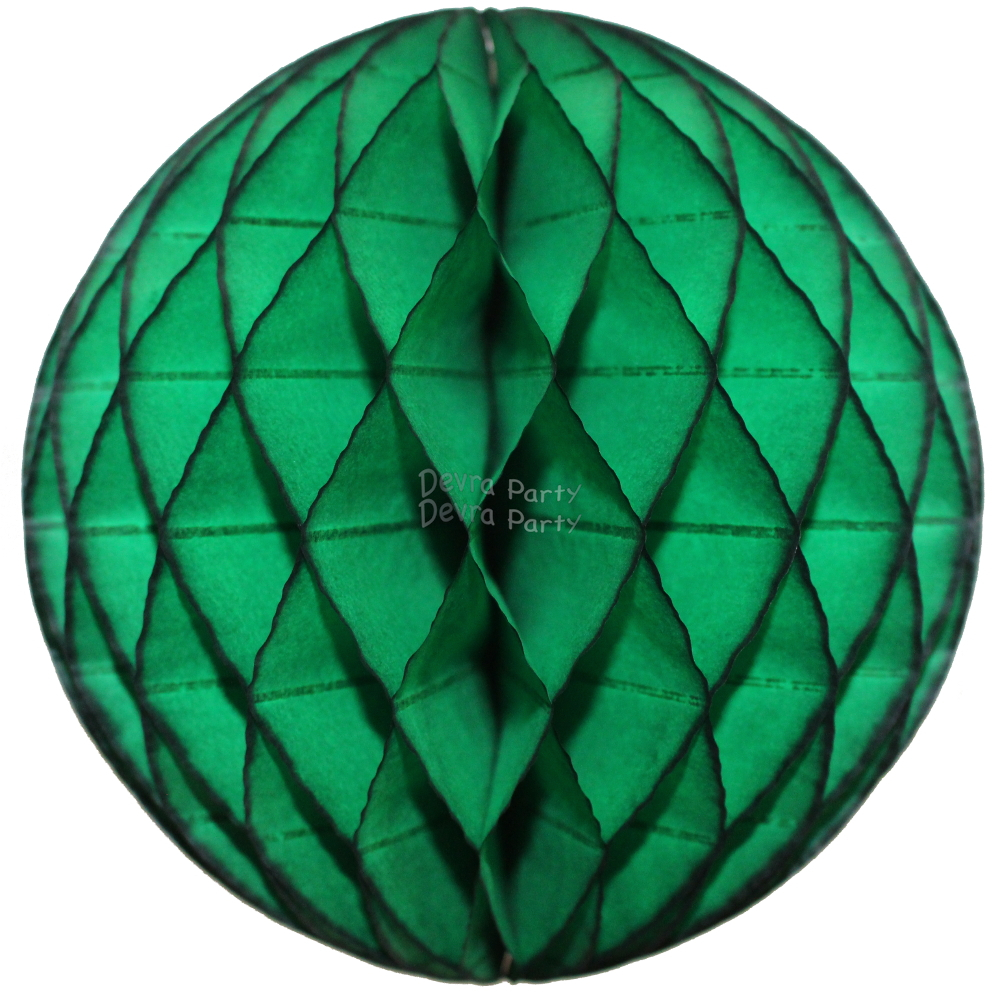 (image for) Dark Green Tissue Paper Ball (12 pcs)