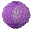 14 Inch Puff Ball Lilac and White (12 pcs)