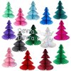 (image for) 12 Inch Honeycomb Tissue Paper Tree - Solid (12 pcs) ALL COLORS