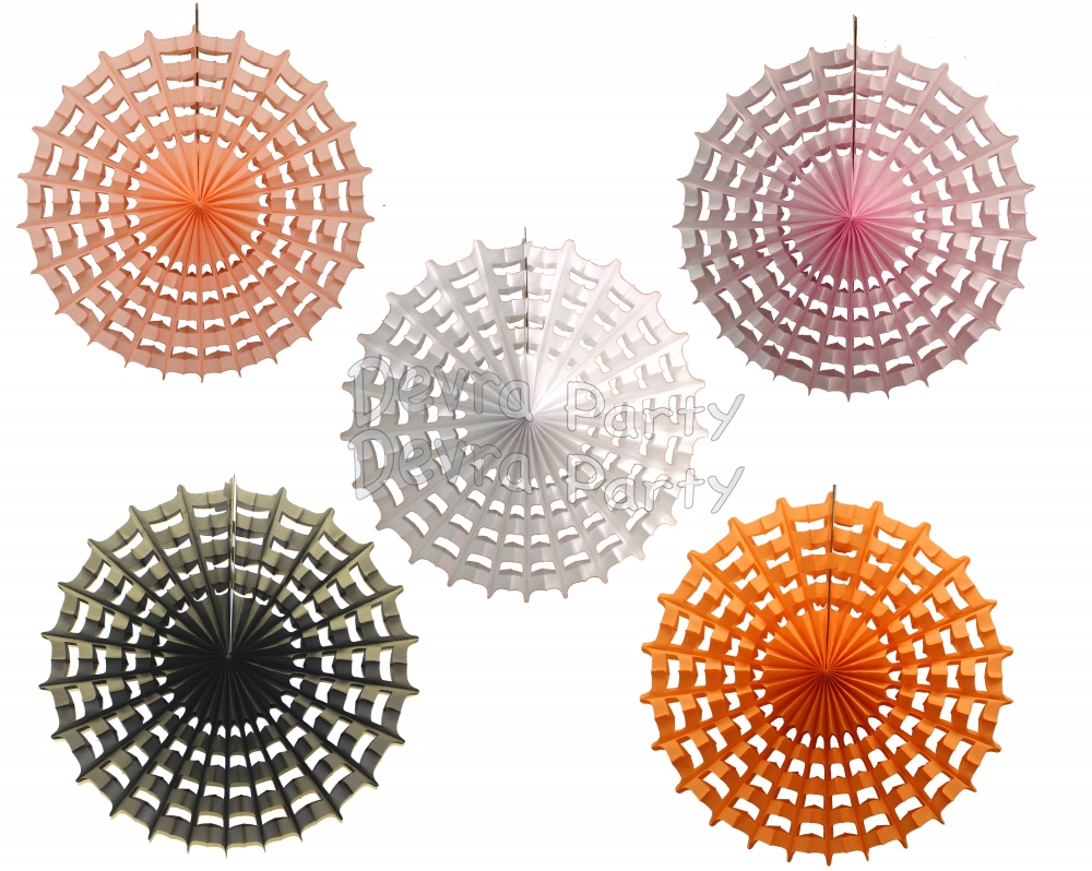 27 Inch Halloween Web Fan Decoration (12 pcs) - Click Image to Close