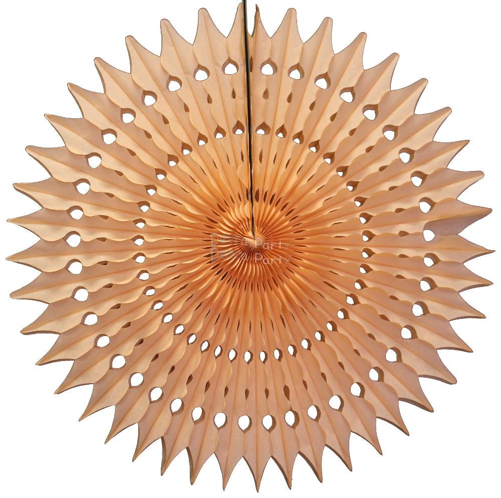 (image for) 21 Inch Tissue Fan Peach (12 pcs)