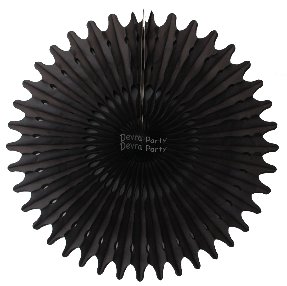 (image for) 26 Inch Tissue Fan Black (12 pcs)