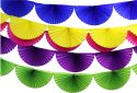 7 Foot Tissue Paper Bunting Fan Garland (12 Pieces) (NEW!)