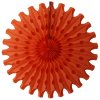 Orange 18 Inch Fan Decoration (12 pcs)