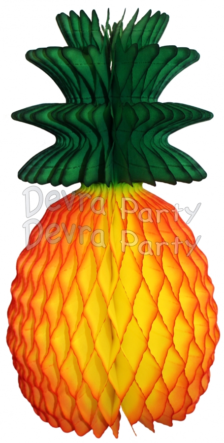 Honeycomb Pineapple Decoration, Classic 13 inch (12 pcs) - Click Image to Close