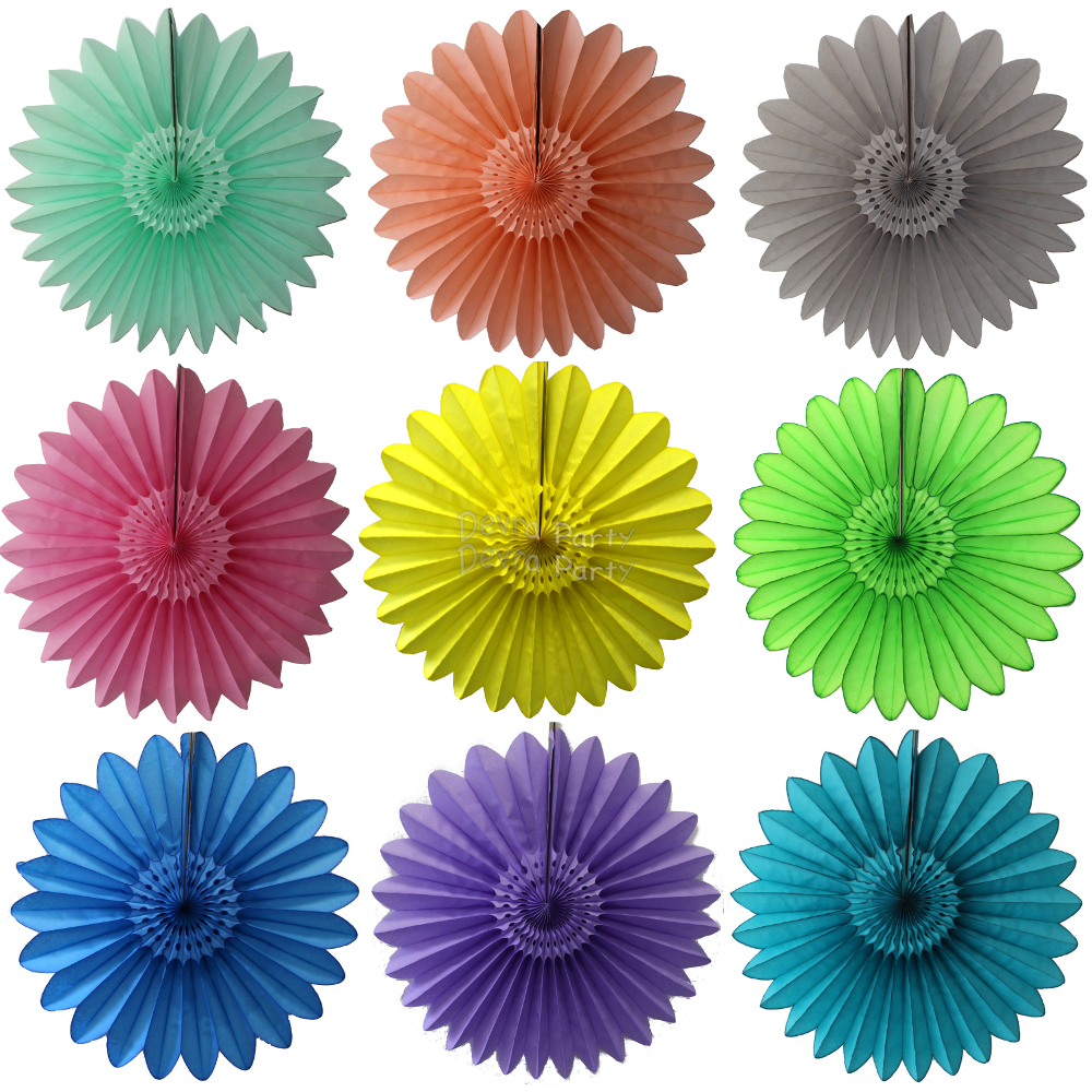 (image for) 27 Inch Tissue Paper Hanging Fanburst Decoration (12 pcs)