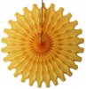 Gold 18 Inch Tissue Paper Fan (12 Pieces)
